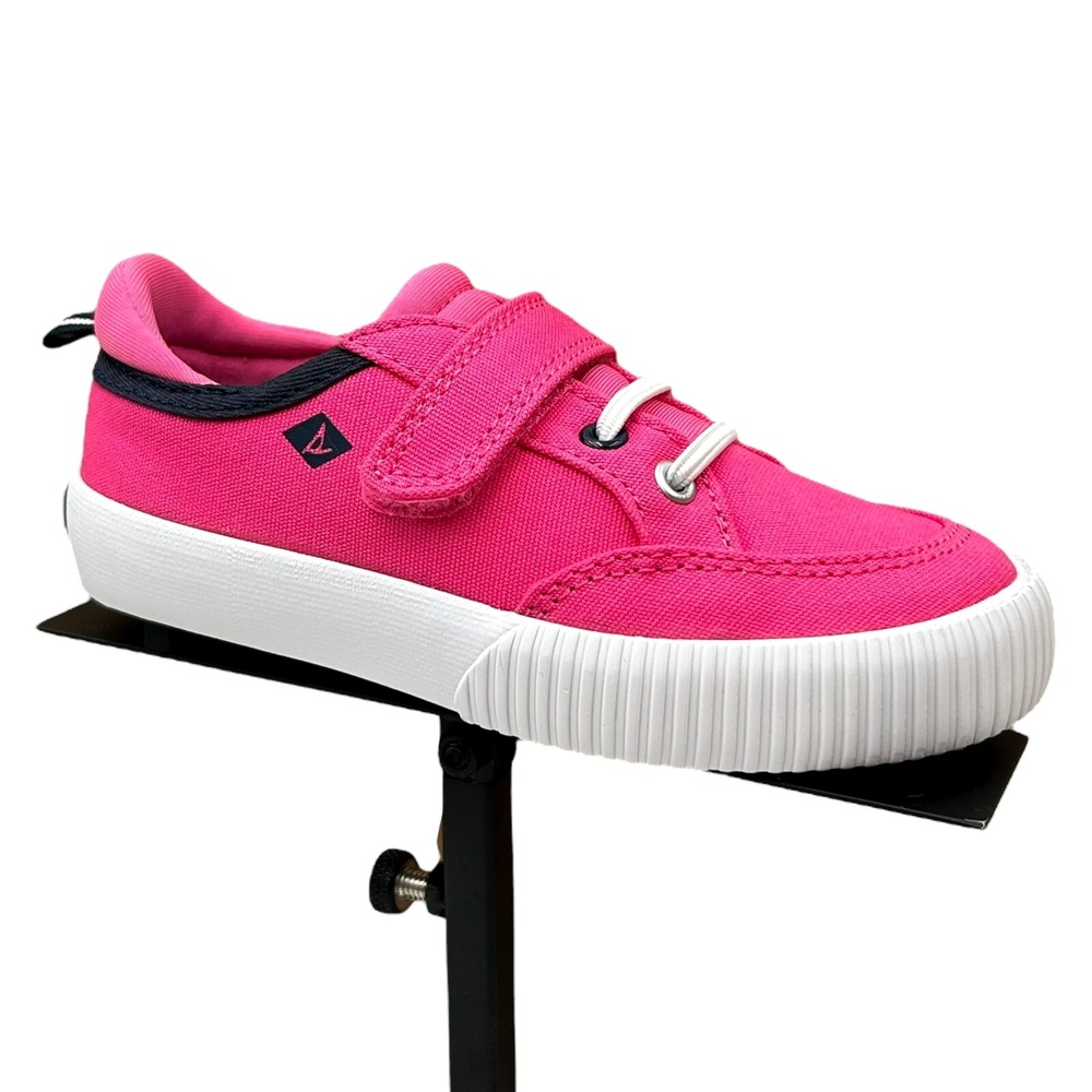 Sperry Toddler Girls Slip-on Canvas Shoes Size 8 Pink Casual Lightweight Comfort